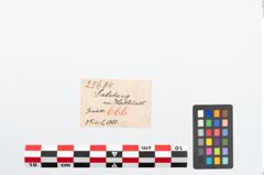 Etikett zu Bronzebrillenfibel (NHMW-PRAE-025684)